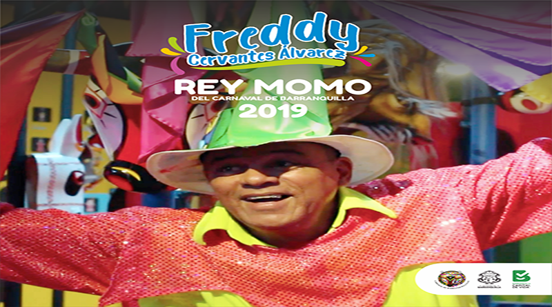 Freddy Cervantes, de Las Ánimas Blancas de Rebolo, Rey Momo 2019