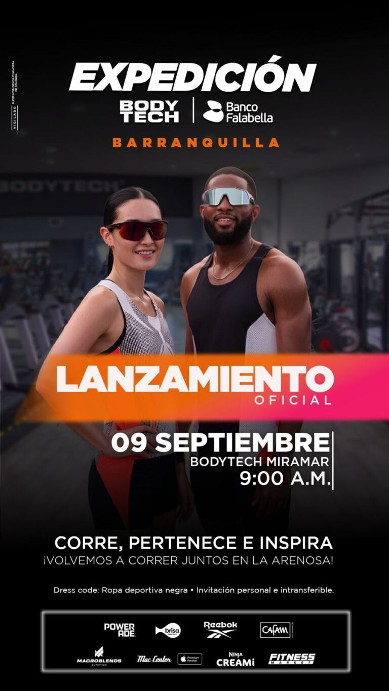 Expedición Bodytech 2026 en Barranquilla tendrá recorridos de 3K, 6K y 12K por el Gran Malecón.